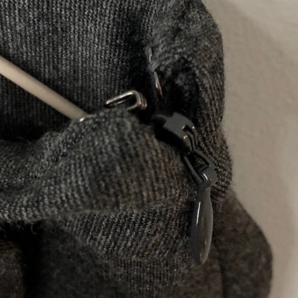 Banana Republic charcoal faux wrap pleat front skirt - Picture 6 of 8